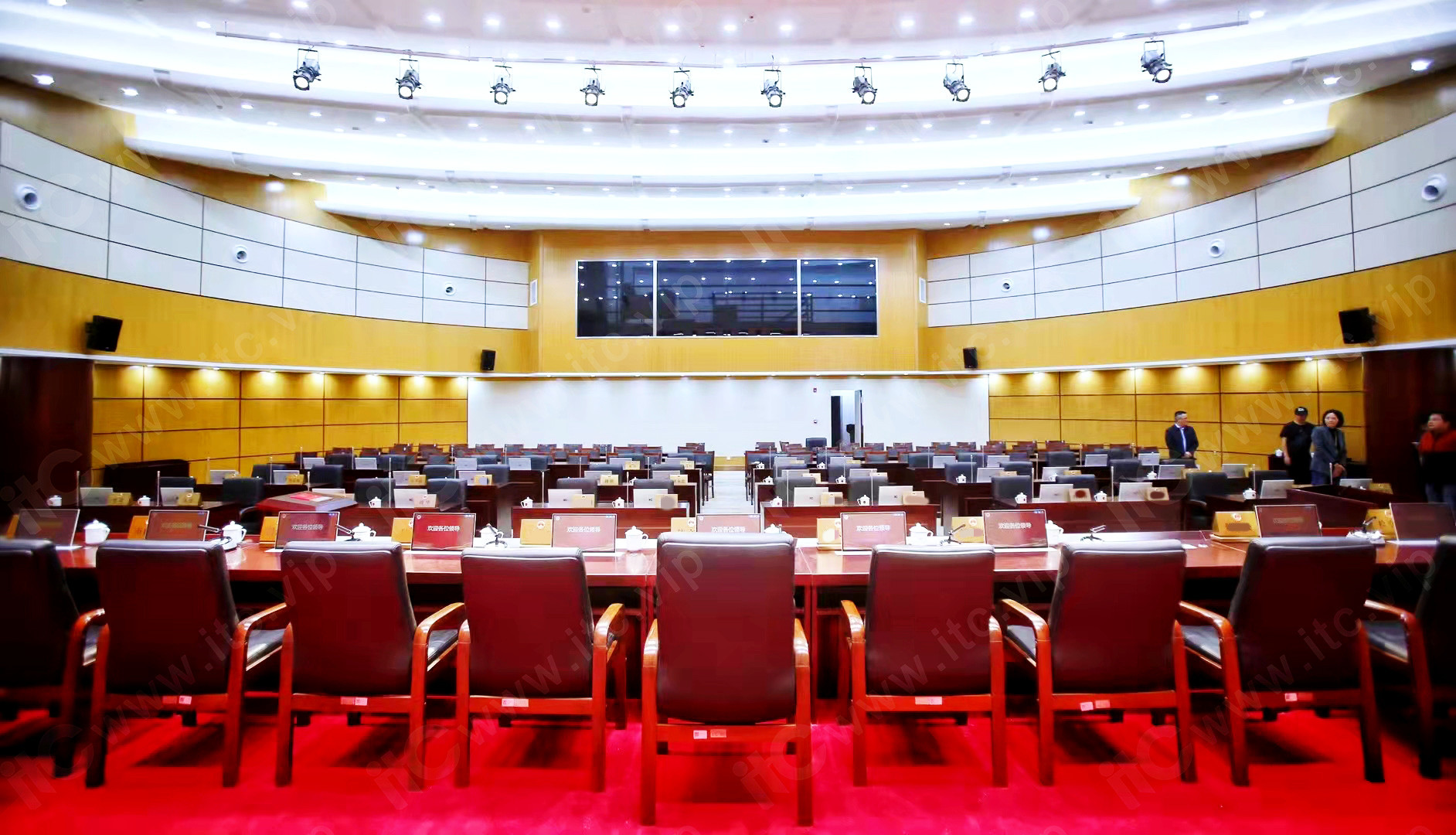 itc保伦股份无纸化会议、专业会议音响、舞台灯光等系统应用于江苏某市会机关(图9)